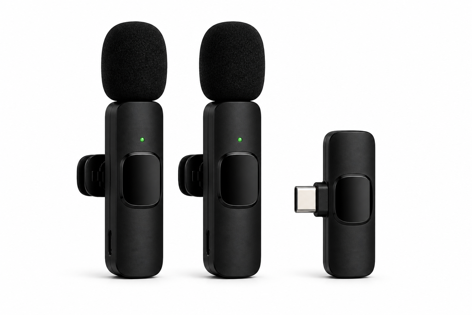 Dual Wireless Lavalier Mic – 2 Pack